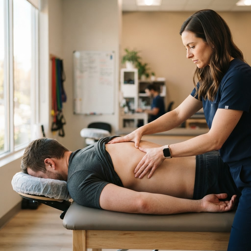 Terapia manual para contracturas musculares